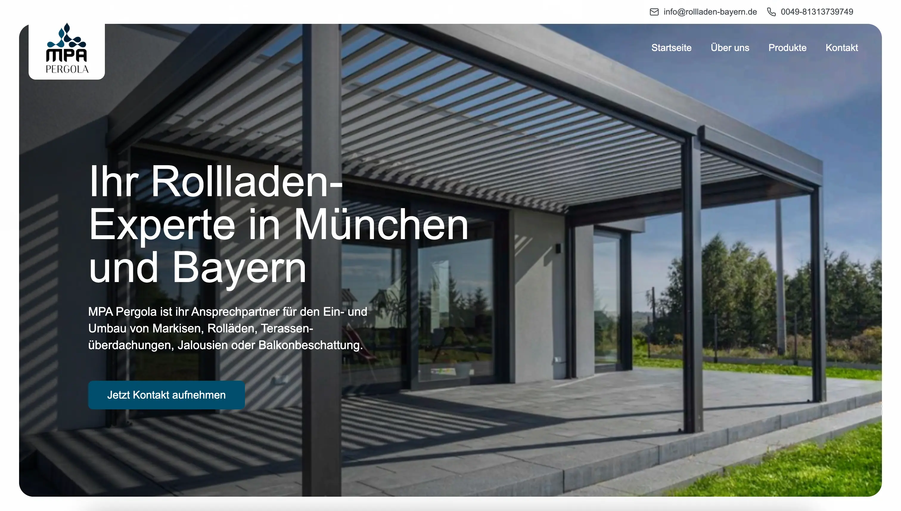 MPA Pergola - Rollladen Experte Website