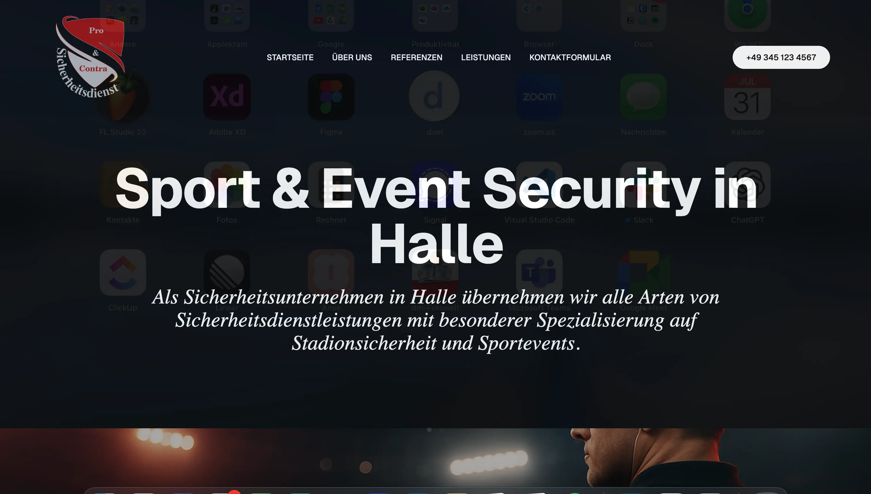 Sport & Event Security - Sicherheitsdienst Website